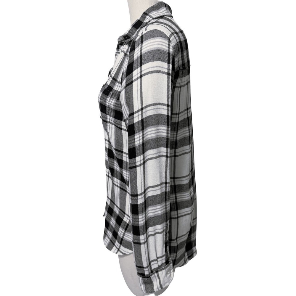American Eagle Medium Shirt Ahh-Mazingly Soft Boyfriend Plaid Flannel Button Up - Picture 2 of 4